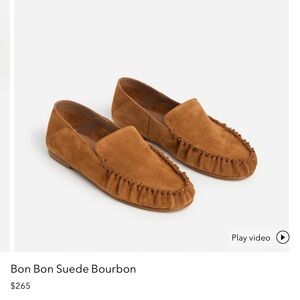 Flattered Suede Loafers in Warm Brown